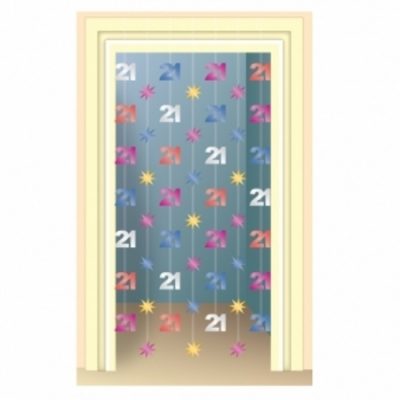The Party Continues 21st Birthday Doorway Danglers AM991143