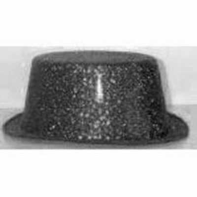 Top Hat Black Glitter Black Top MFGH-1-BKT