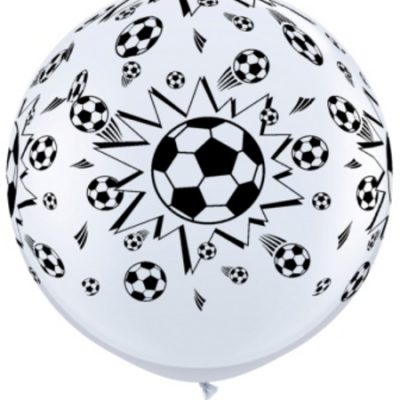 Soccer Balls Around 3' Latex Balloon Q41703
