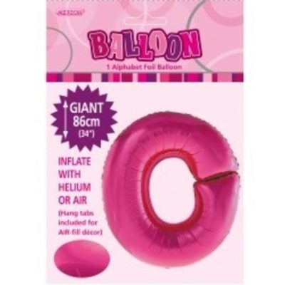 Pink Letter O Alphabet Foil Balloon M43144