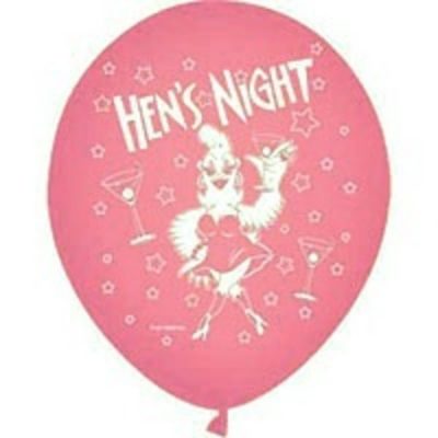 Drinking Hen Pink Pearl Latex Balloon QHNPP
