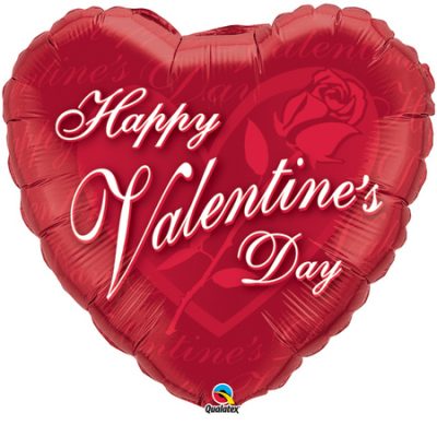 Valentines Red Rose 36 inch (91.4cm) Foil Balloon Q69058