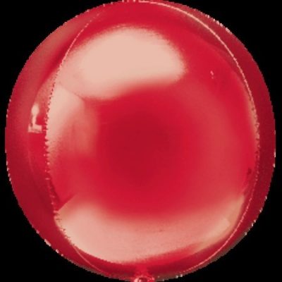 Red Orbz Ultrashape (38cm x 40cm) Foil Balloon ANA28203