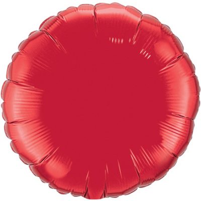 Ruby Red 36 inch (91cm) Round Foil Balloon Q12681