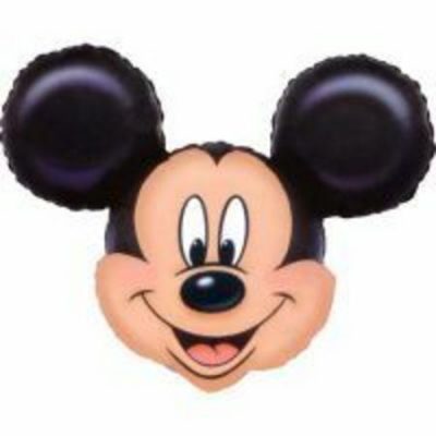 Mickey Mouse Mini Shape Foil Balloon ANA07889 - I - Inflated, On Cup & Stick