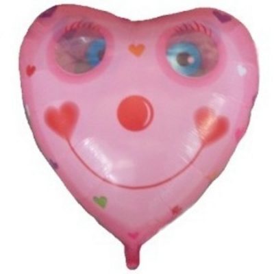 Smiley Heart Eye Dangler Heart Shape Balloon ANA10423