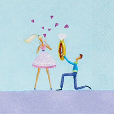 The Proposal Engagement Beverage Napkins AM509091