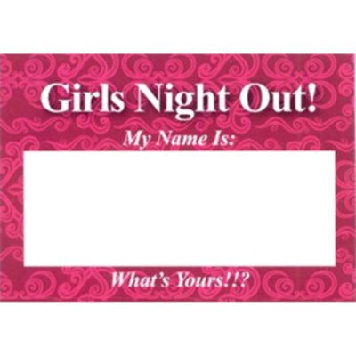 Girl's Night Out Name Tags AM993610