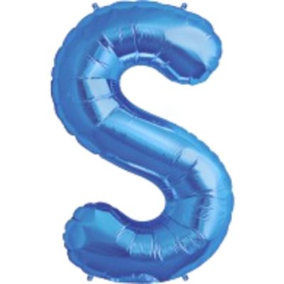Blue Letter S Megaloon Foil Balloon ANA35437