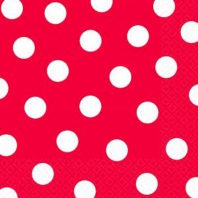 Red Polka Dot Luncheon Napkins AM719653