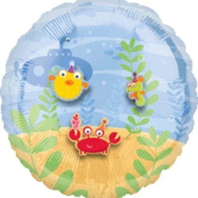 Birthday Sea Critters Make-A-Scene Foil Balloon ANA17566