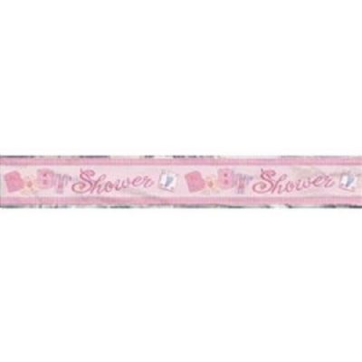 Baby Stitching Pink Foil Banner M24251