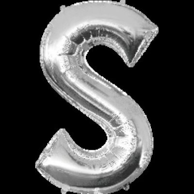 Silver Letter S Megaloon Foil Balloon ANA32983