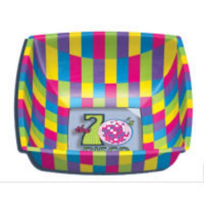 Disco Vacuum Formed Large Square Bowl AM439804