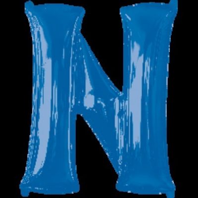 Blue Letter N Megaloon Foil Balloon ANA35427