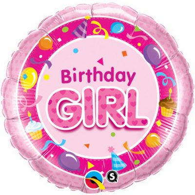 Birthday Girl Pink Foil Balloon Q26273