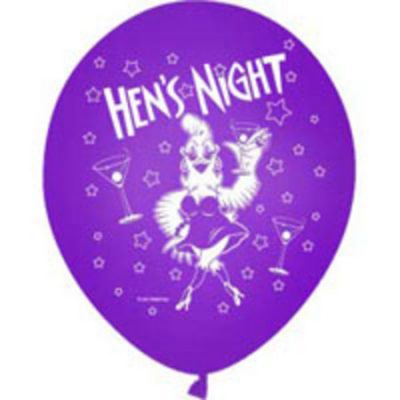 Drinking Hen Purple Pearl Latex Balloon QHNPPU