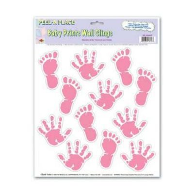 Baby Prints Peel 'N Place Light Pink BE54349-P