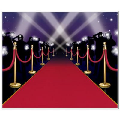 Red Carpet Insta-Mural Wall Decoration BE52150