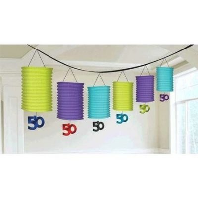 50th Birthday Paper Lantern Garland AM220064