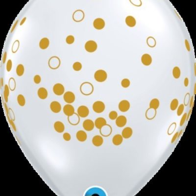 Confetti Dots Diamond Clear Latex Balloons Q55450