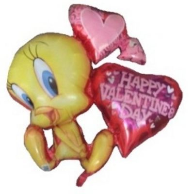 Tweety Happy Valentine's Day Foil Shape ANA08099