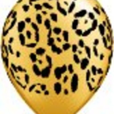 Leopard Spots Gold Latex Balloons Q55478