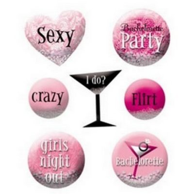 Girls Night Out Wearable Bubble Stickers AM150815