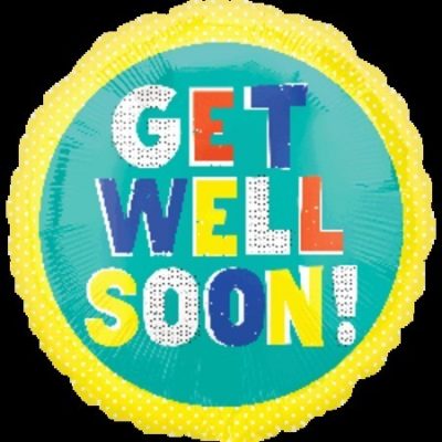 Get Well Happy Type Foil Balloon ANA35502