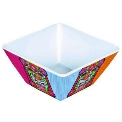 Tiki Time Large Melamine Square Bowl AM430203