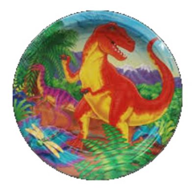 Prehistoric Party Metallic Plates AM541033