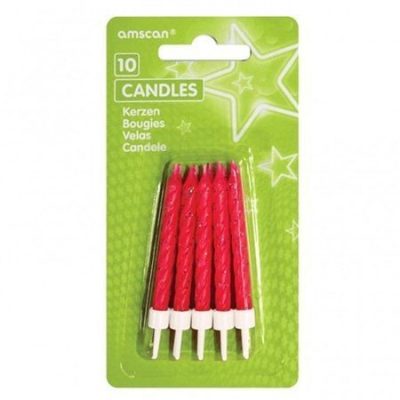 Pink Glitter Candles with Holders AM17089.16