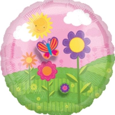 Birthday Butterfly Floral Make-A-Scene Foil Balloon ANA17564