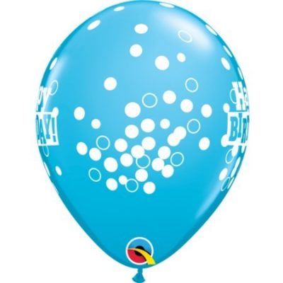 Birthday Confetti Dots Bright Rainbow Assortment Latex Balloons Q49852