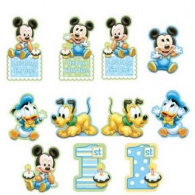 Mickey Mouse 1st Birthday Cutouts Value Pack AM191147