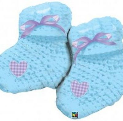 Booties Blue Foil Shape Q60719