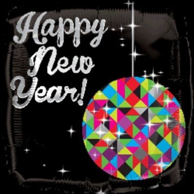 Happy New Year Ball Drop Foil Balloon ANA29403