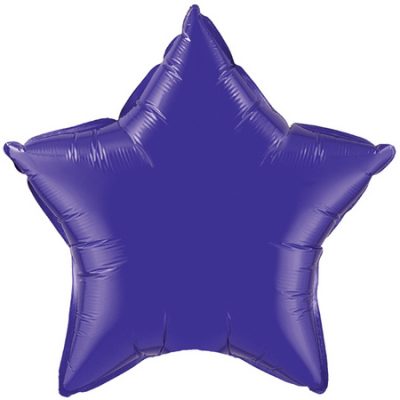 Quartz Purple Star 9 inch (22cm) Foil Q12770 - F - Uninflated, Heat Sealer Required