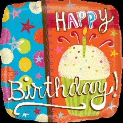 Cupcake Birthday Foil Balloon ANA21960