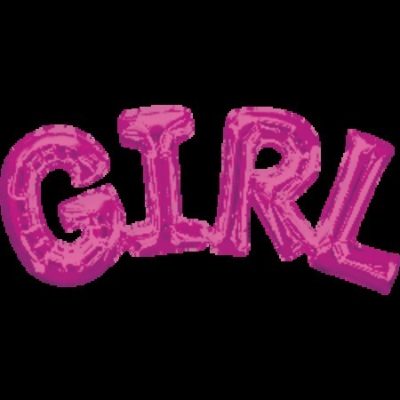 Phrase 'Girl' Pink Supershape Foil Balloon ANA33097