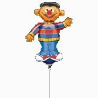 Ernie Mini Shape Foil Balloon ANA05898 - F - Uninflated, Heat Sealer Required