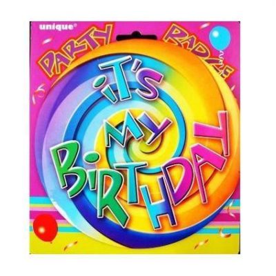 It's My Birthday Party Jumbo Party Badge M81172