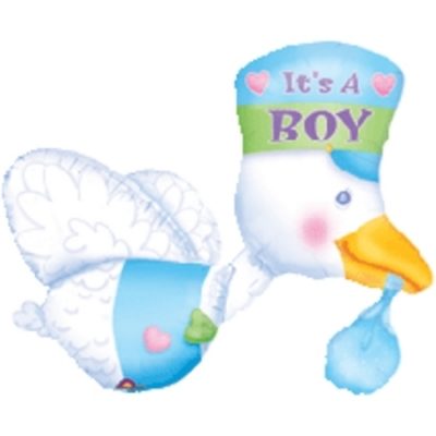 Bundle of Joy Stork - It's A Boy Multi-Balloon ANA07063