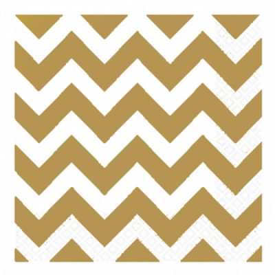 Gold Chevron Luncheon Napkins AM511492.19