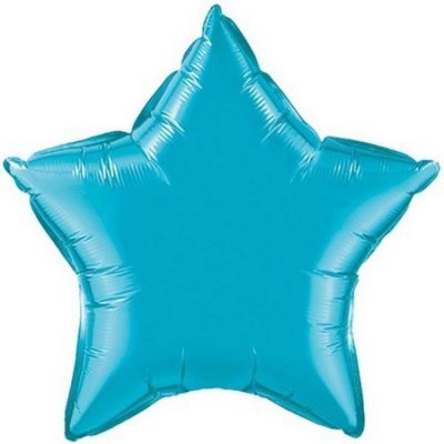 Turquoise 20 inch Star Foil Shape Balloon Q24819