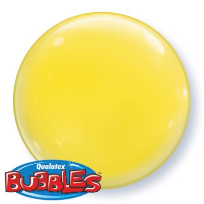 Yellow Solid Colour Single Bubble Balloon Q21335