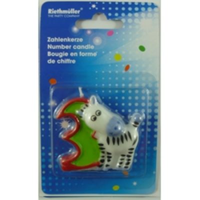 Safari Number 3 Candle AM551793