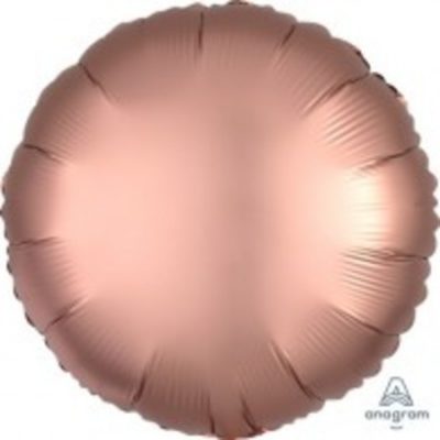 Round Rose Copper Satin Luxe 18 inch (45 cm) Foil Balloon ANA36824