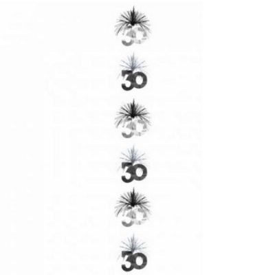 Black & Silver Cascade Column 30 AM993527 - B1G1F