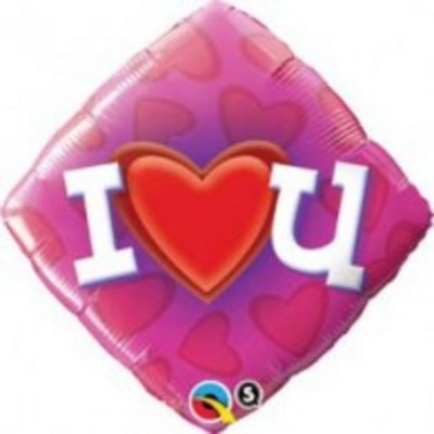 Love Heart U Foil Balloon Q29349